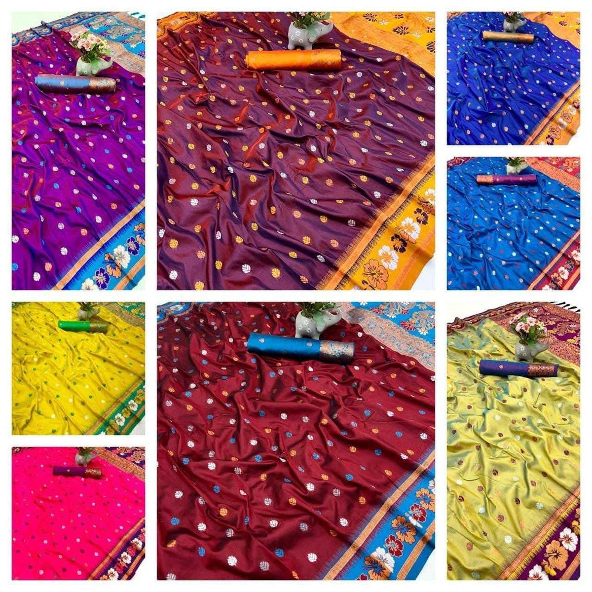 Cept Soft Silk Designer Saree