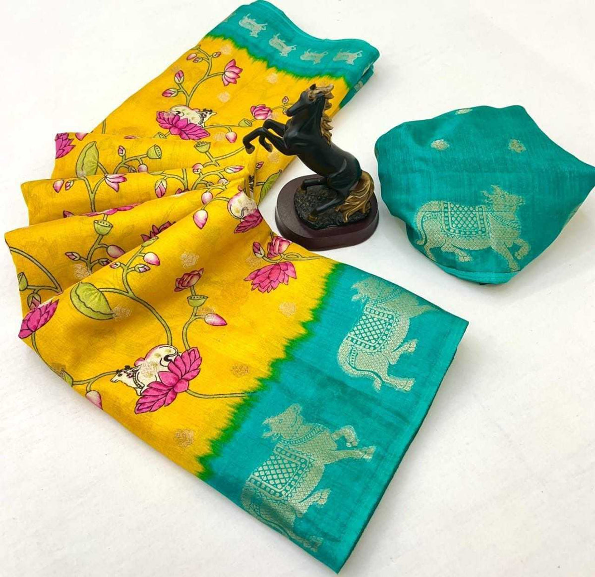 Space Silk Printed Saree