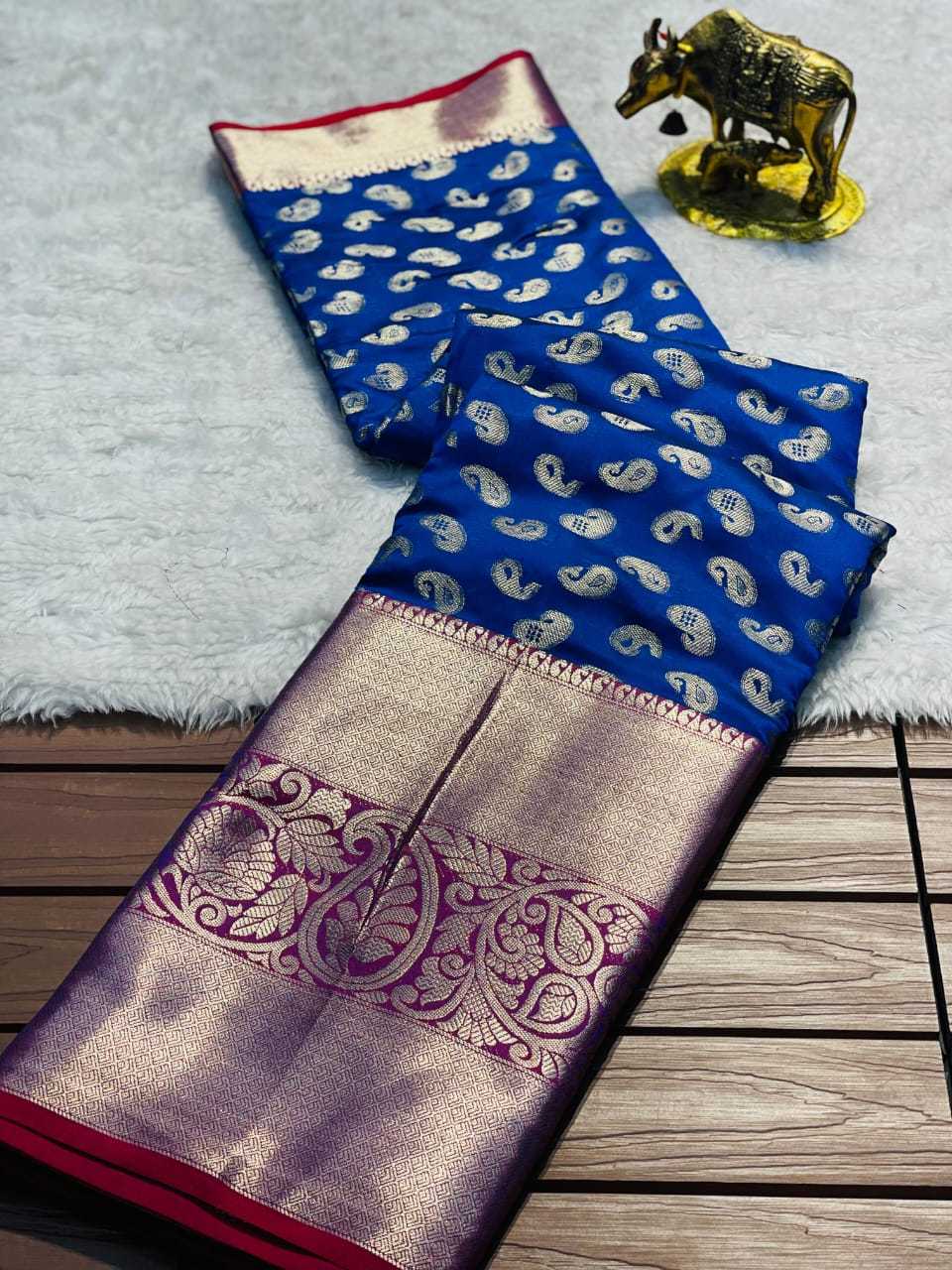 Kanjivaram Silk Designer Saree in Blue
