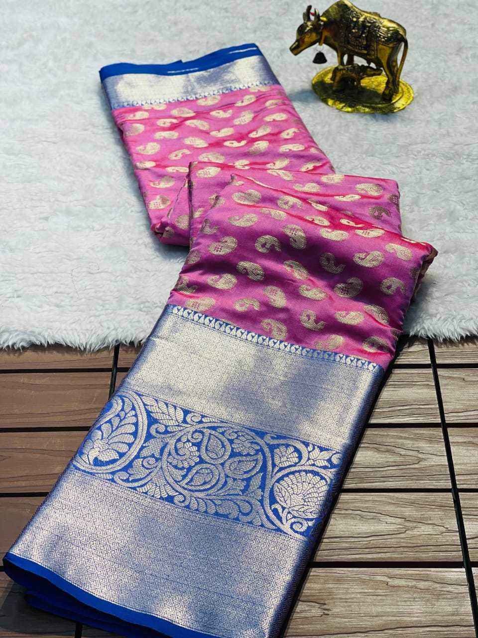 Kanjivaram Silk Designer Saree in Blue