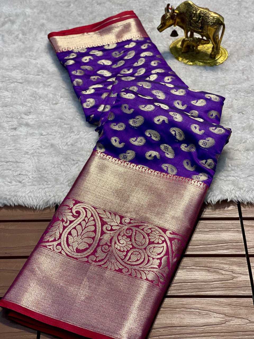 Kanjivaram Silk Designer Saree in Blue