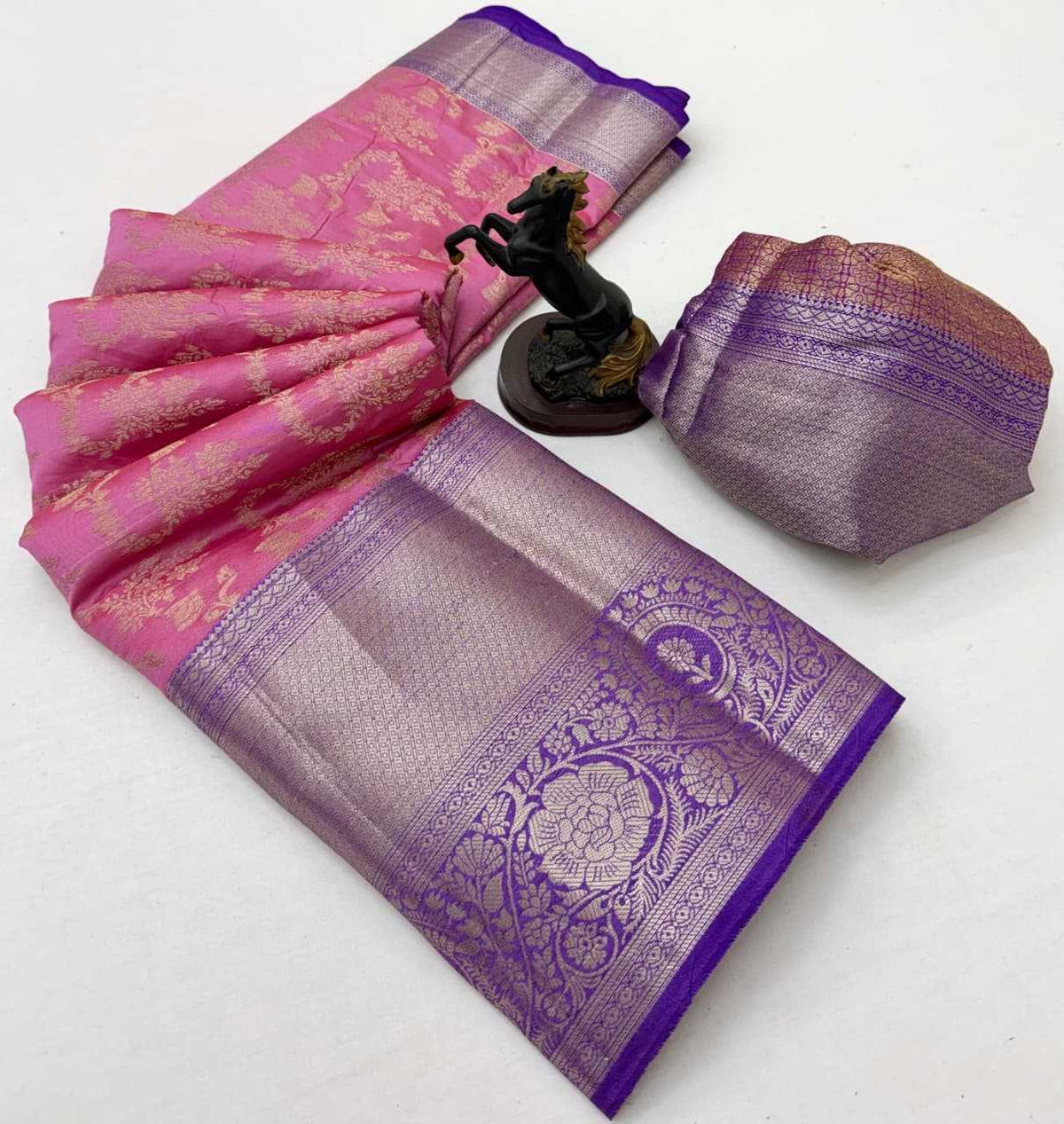 Kanjivaram Silk Designer Saree in Blue