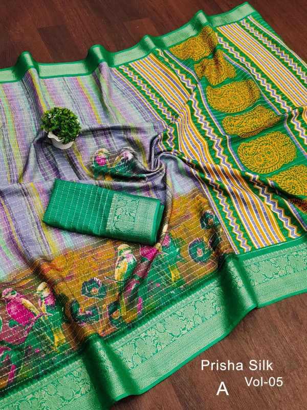 Mix Dola Silk Designer Saree