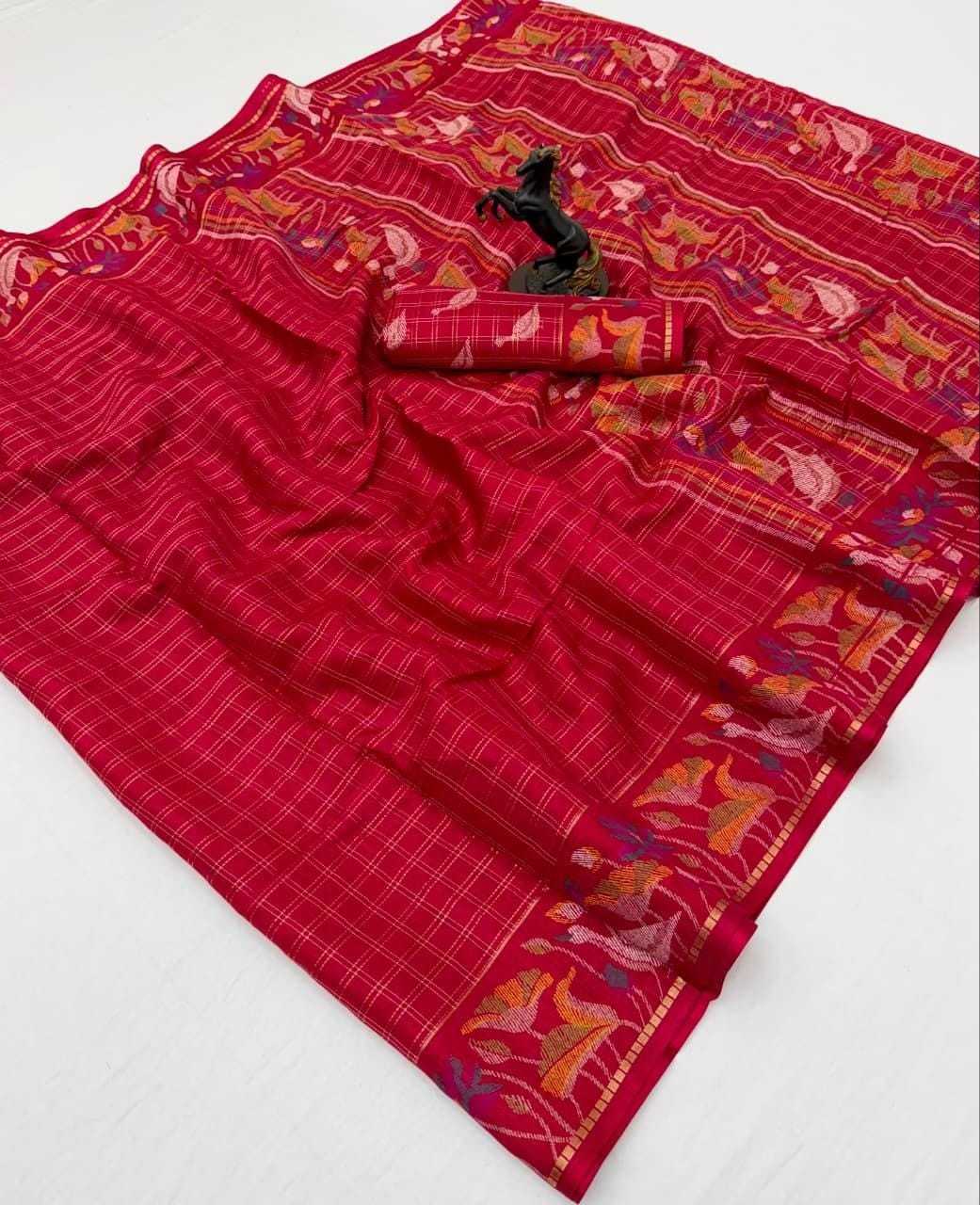 Space Silk Kalamkari Saree