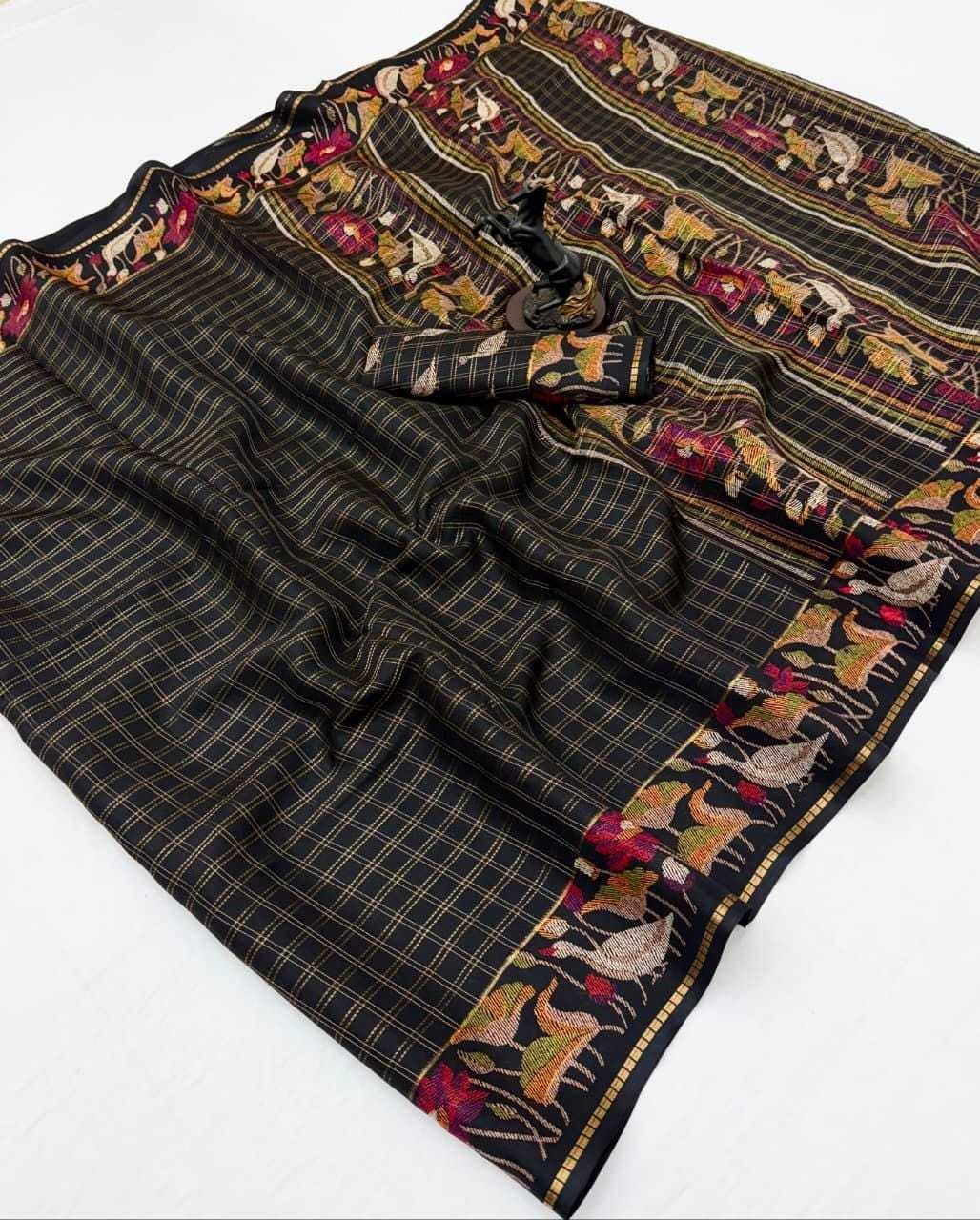 Space Silk Kalamkari Saree