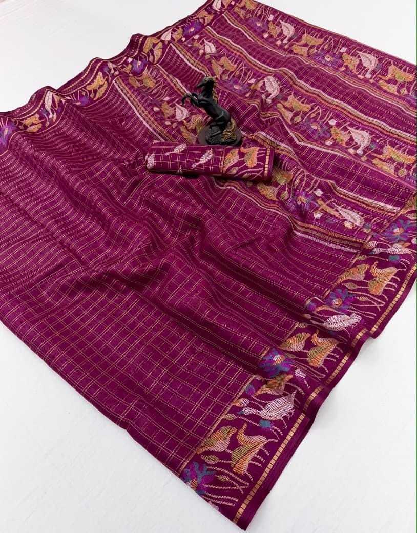 Space Silk Kalamkari Saree