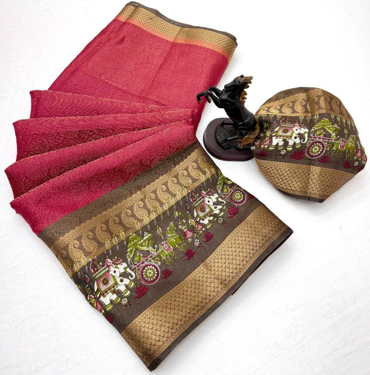 Silk Zari Border Saree