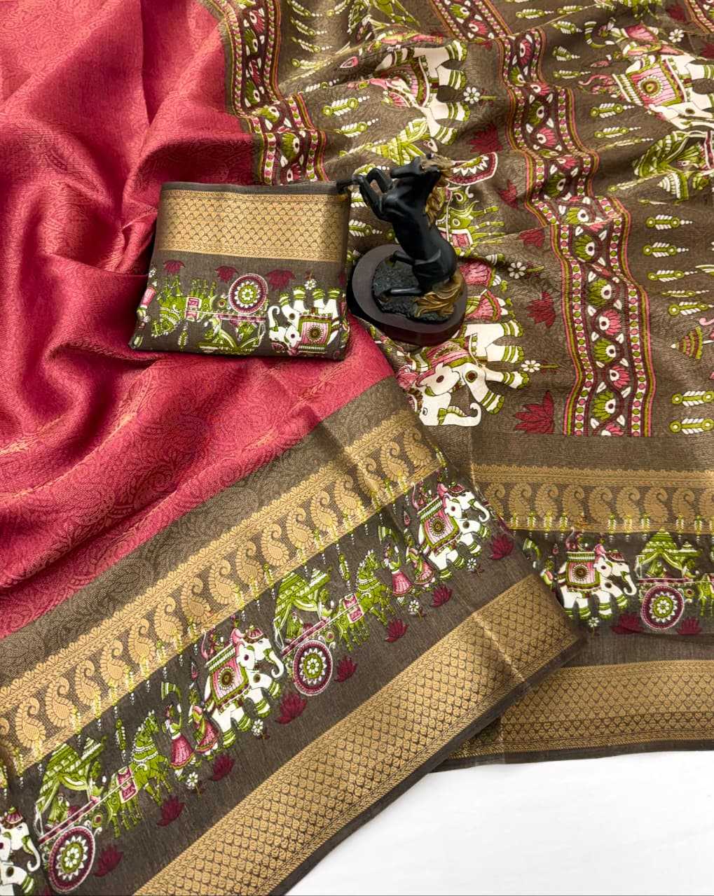 Silk Zari Border Saree