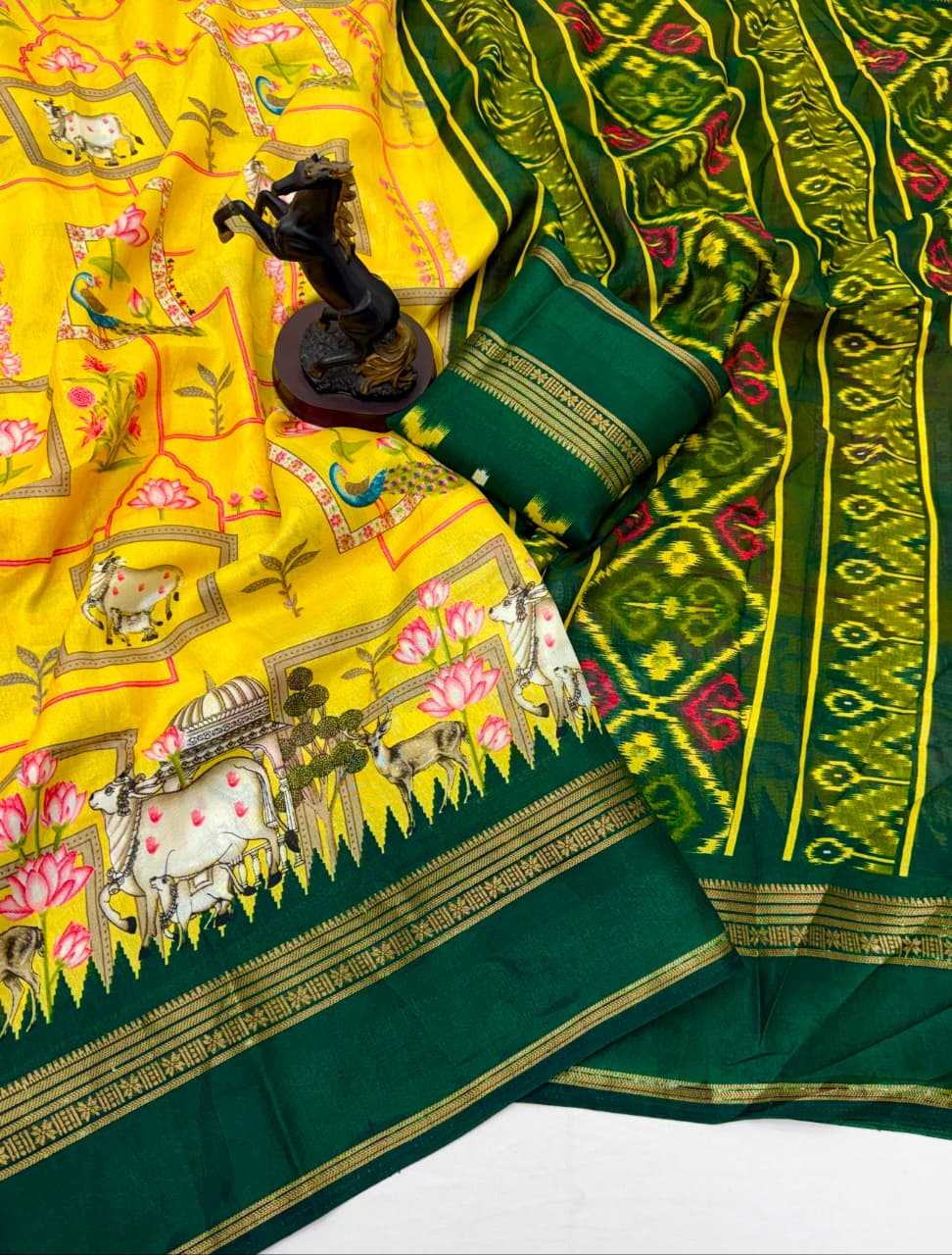 Dola Silk Kalamkari Saree