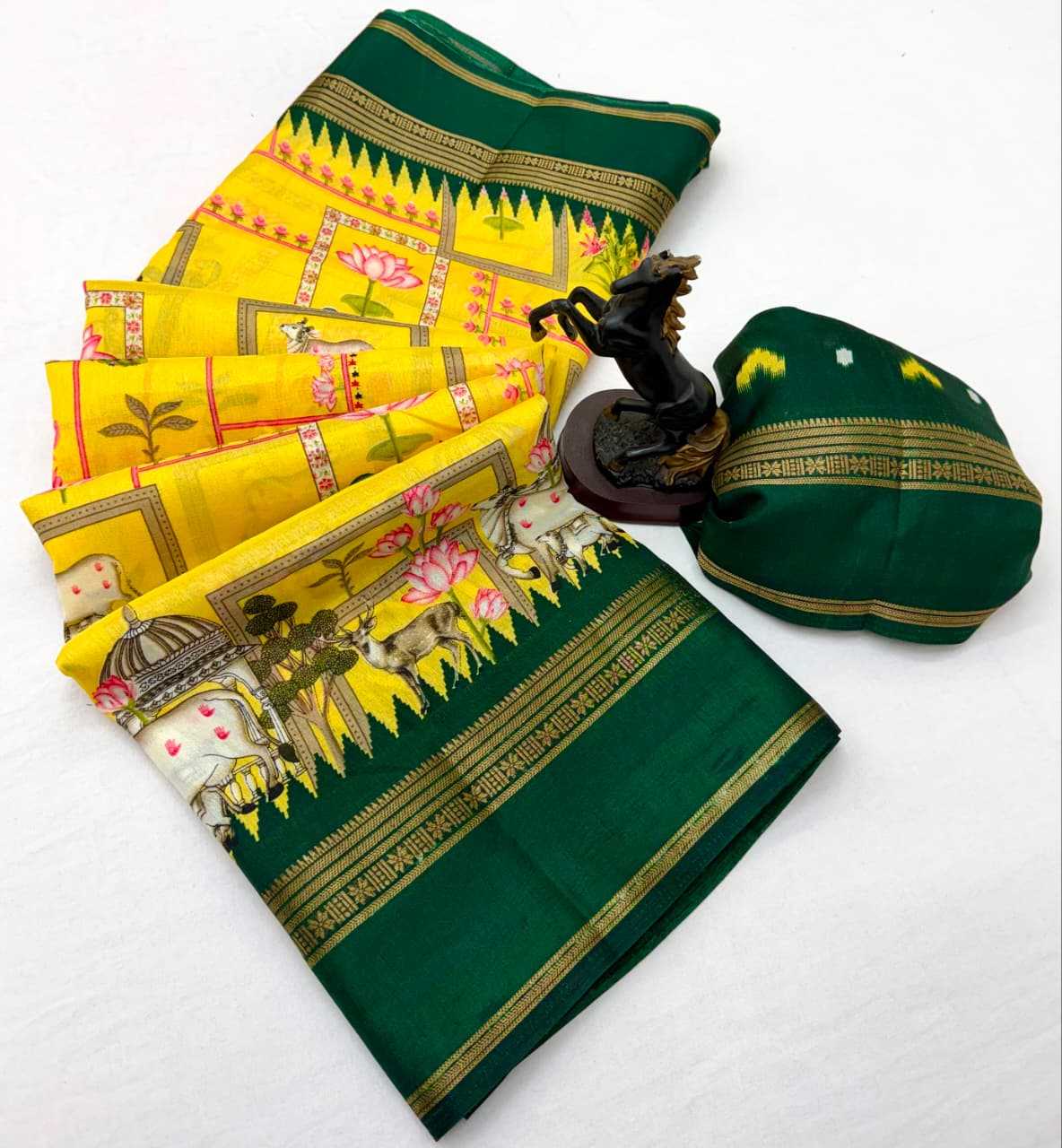 Dola Silk Kalamkari Saree
