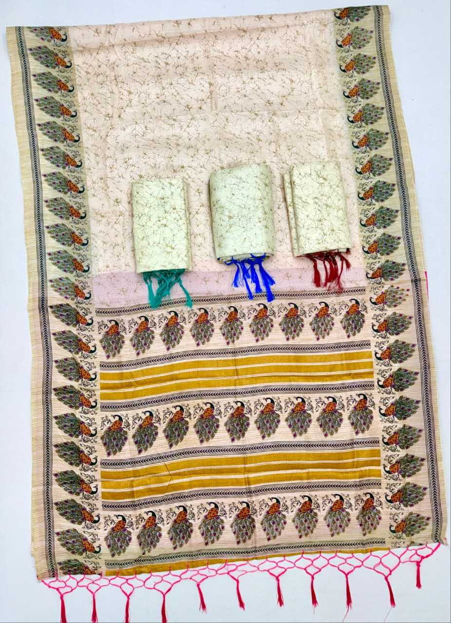 Nency Khadi Cotton Designer Saree