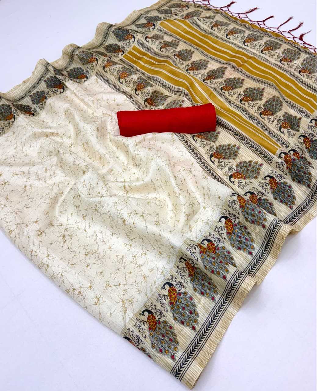Nency Khadi Cotton Designer Saree