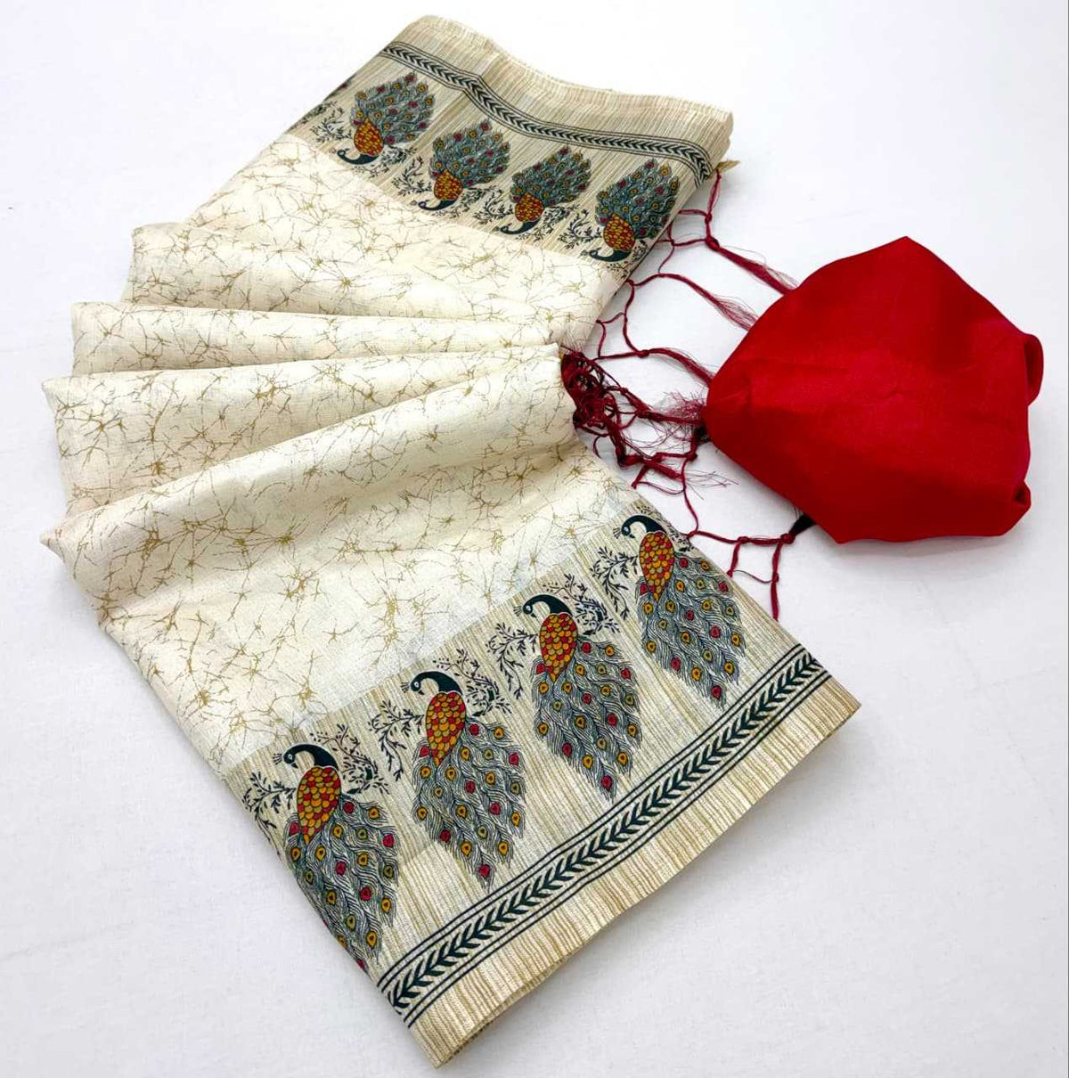 Nency Khadi Cotton Designer Saree