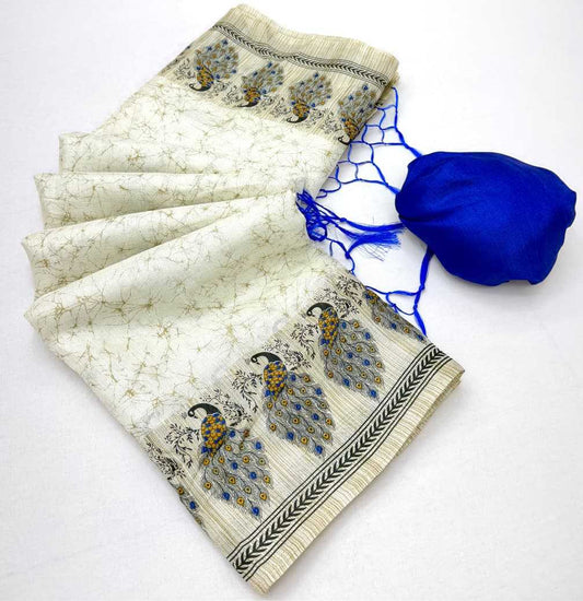 Nency Khadi Cotton Designer Saree