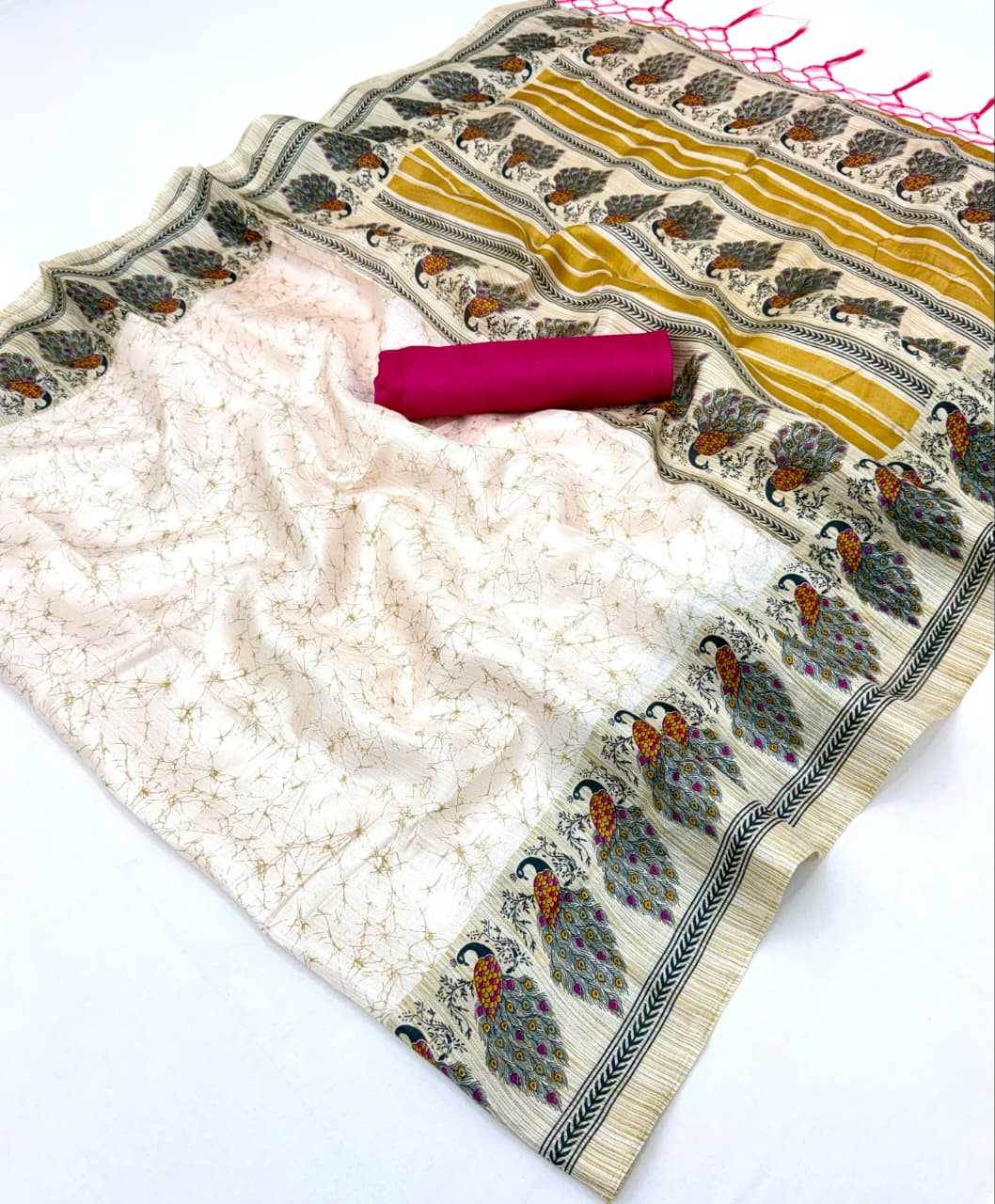 Nency Khadi Cotton Designer Saree