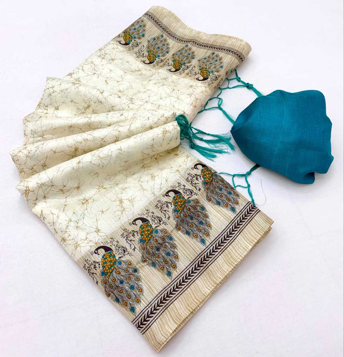 Nency Khadi Cotton Designer Saree