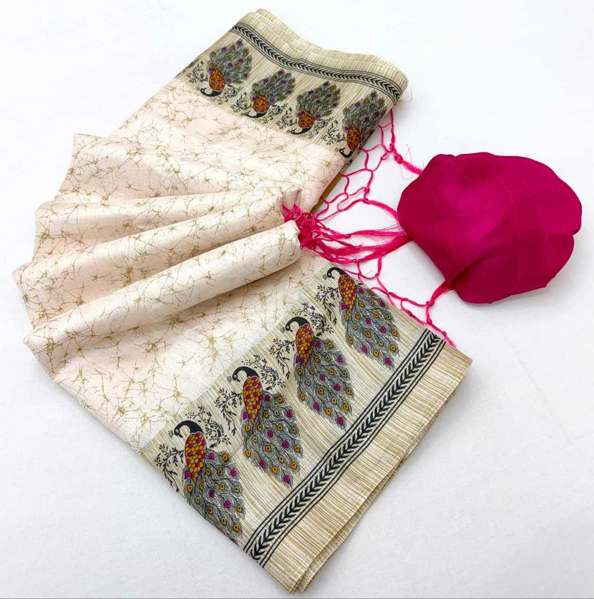 Nency Khadi Cotton Designer Saree