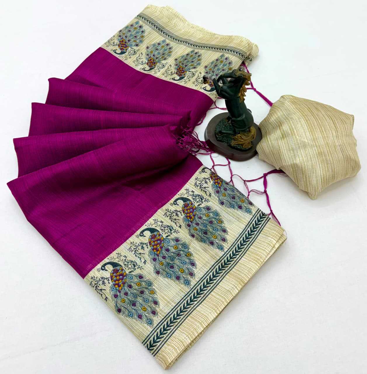 Khadi Cotton Printed Saree