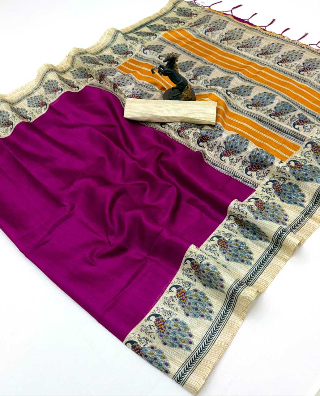 Khadi Cotton Printed Saree