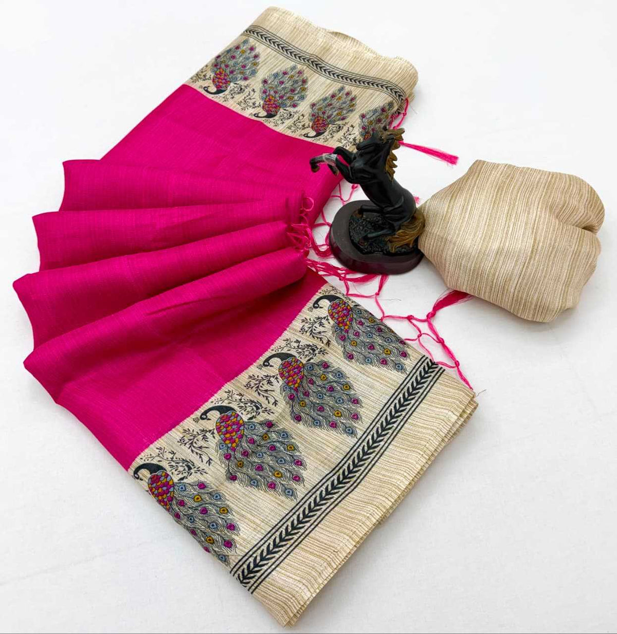 Khadi Cotton Printed Saree