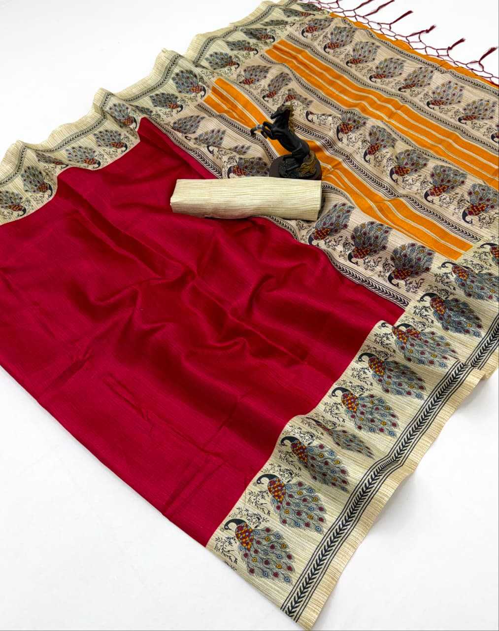 Khadi Cotton Printed Saree