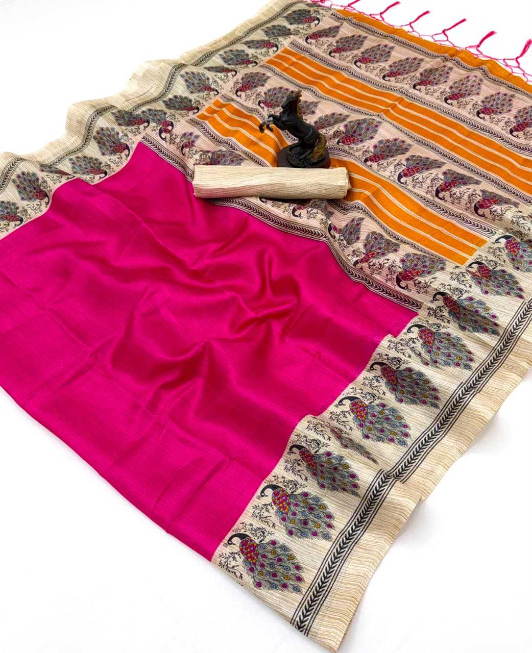 Khadi Cotton Printed Saree