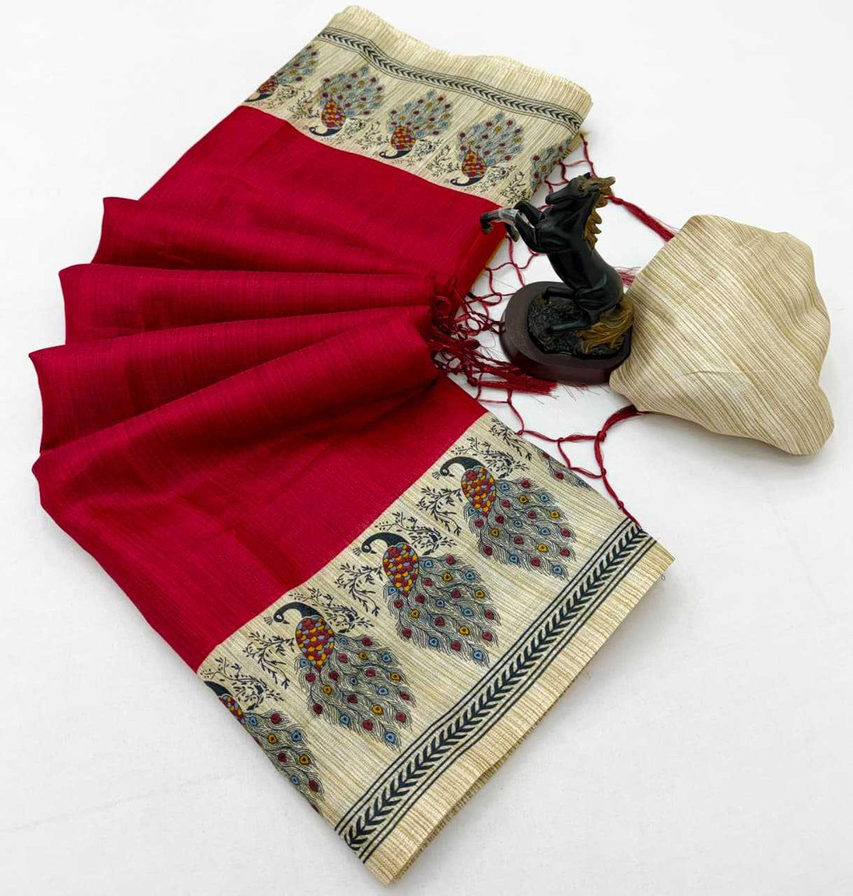 Khadi Cotton Printed Saree