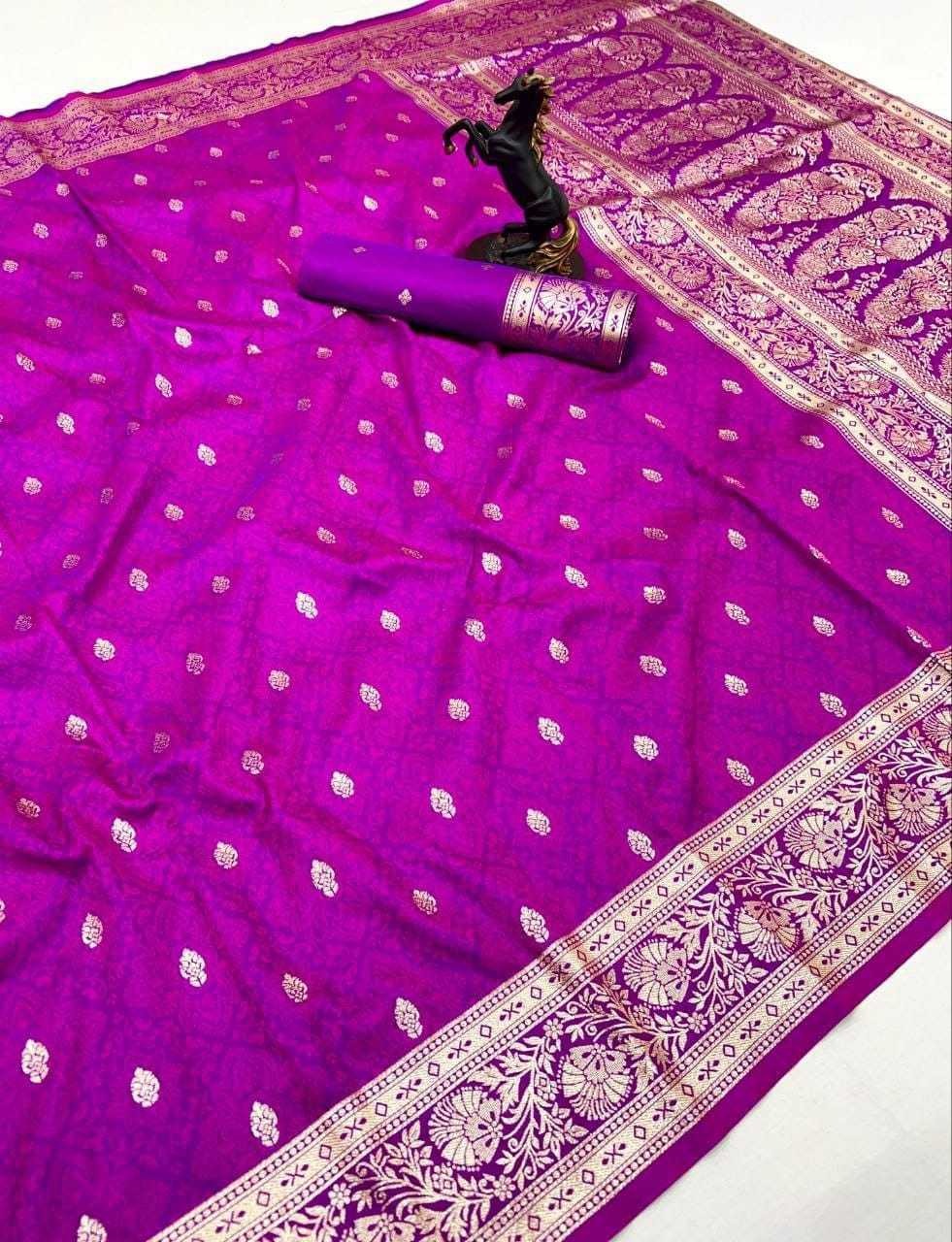 Banarasi Soft Silk Zari Border Saree