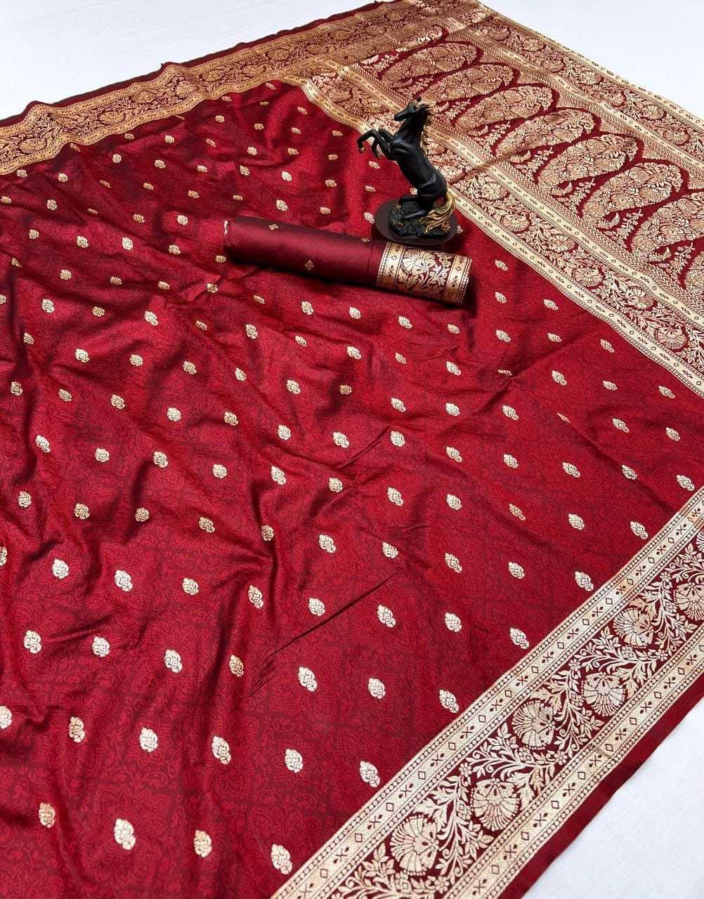 Banarasi Soft Silk Zari Border Saree