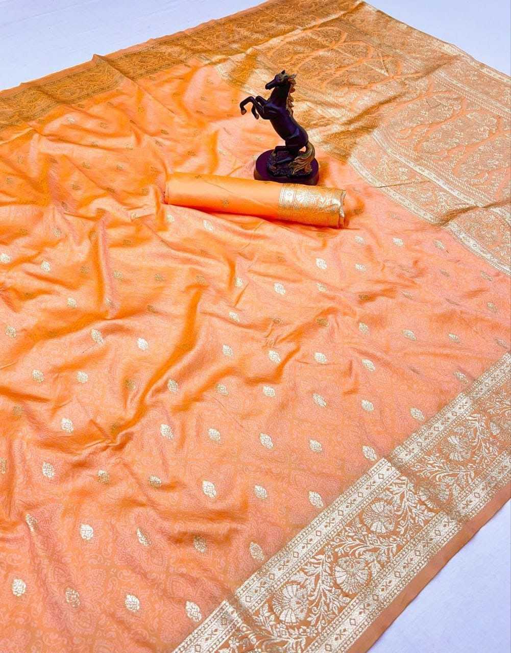 Banarasi Soft Silk Zari Border Saree