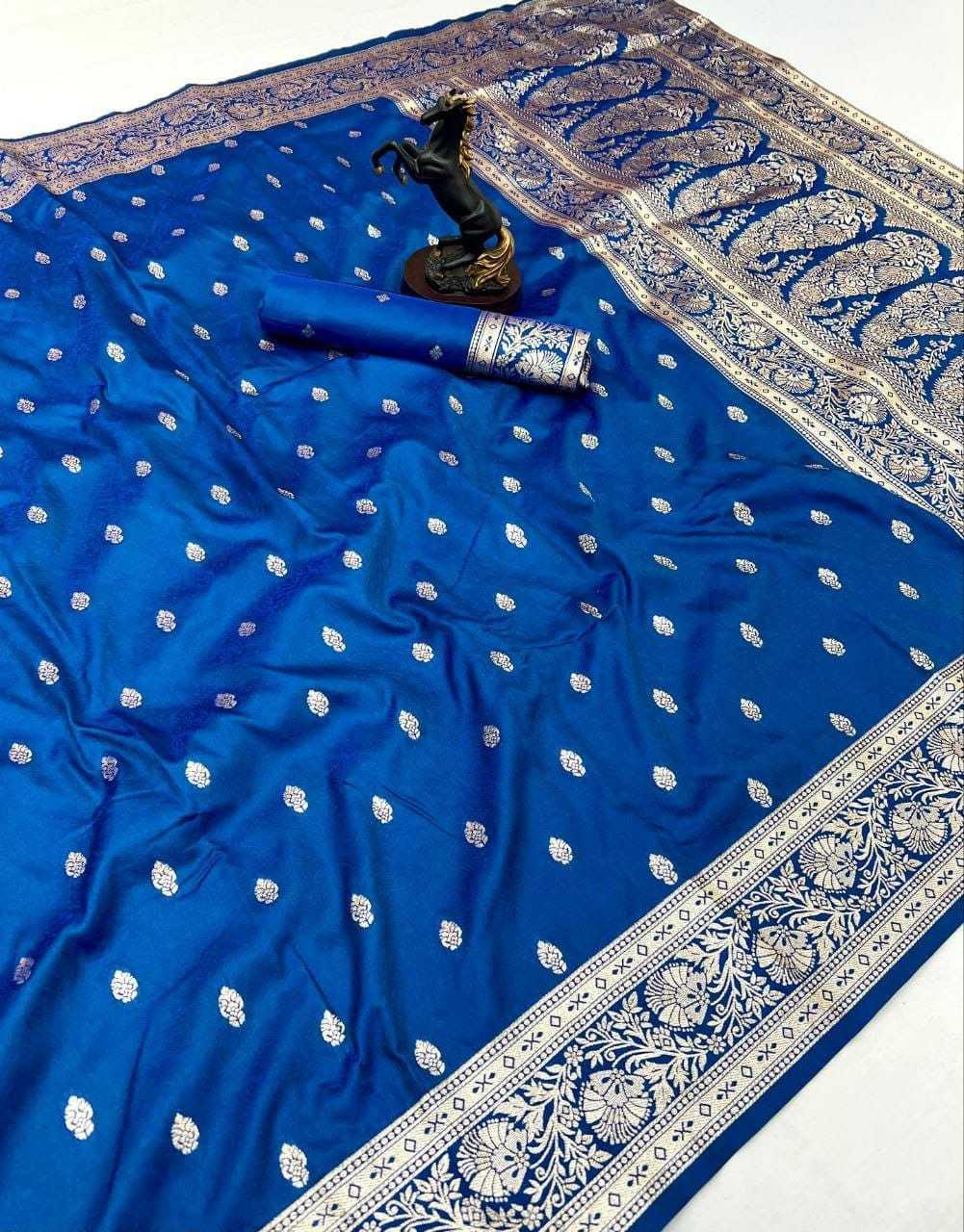 Banarasi Soft Silk Zari Border Saree