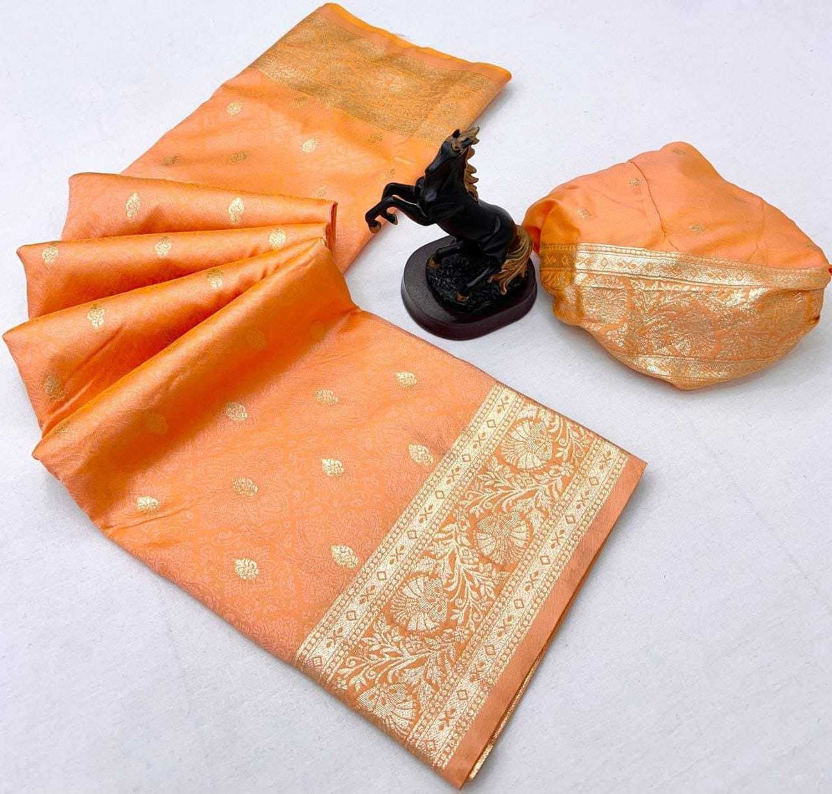 Banarasi Soft Silk Zari Border Saree