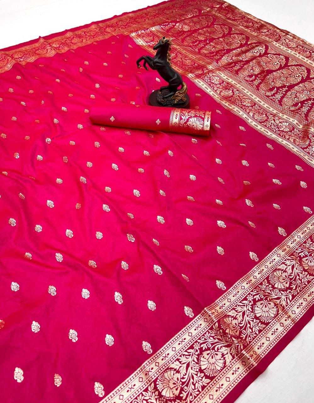 Banarasi Soft Silk Zari Border Saree