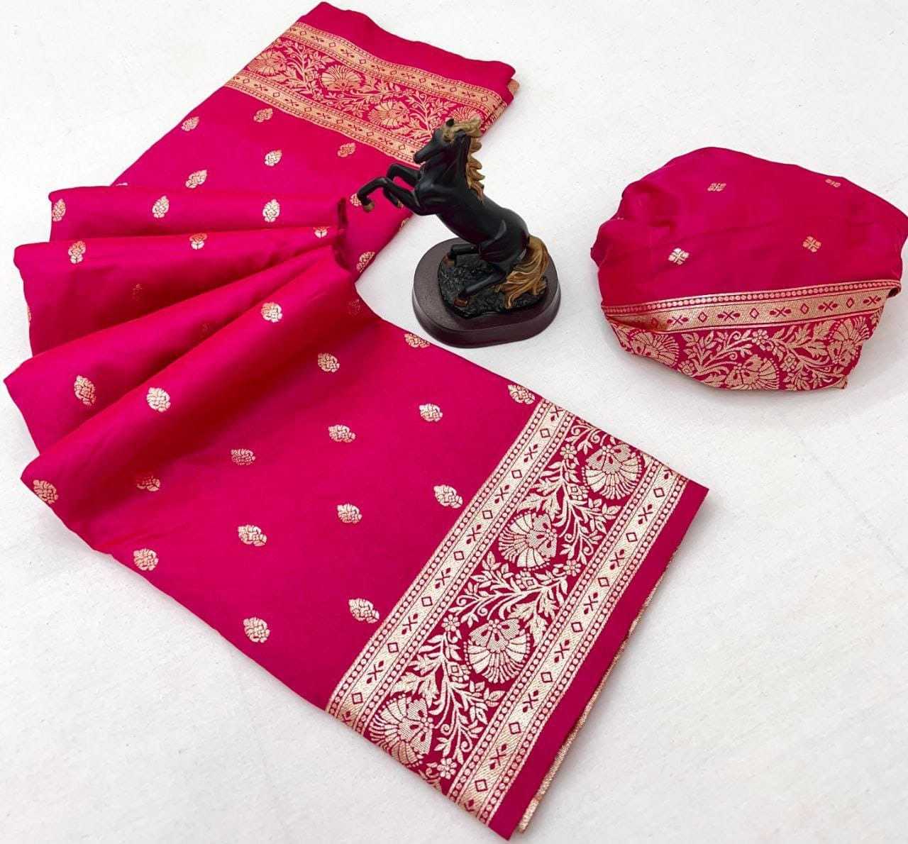 Banarasi Soft Silk Zari Border Saree