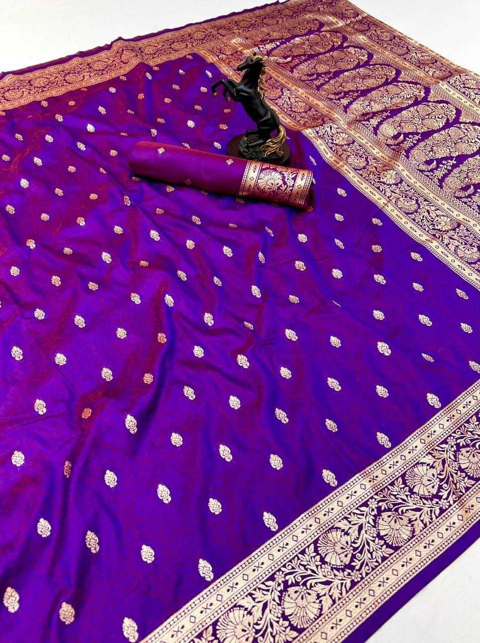 Banarasi Soft Silk Zari Border Saree