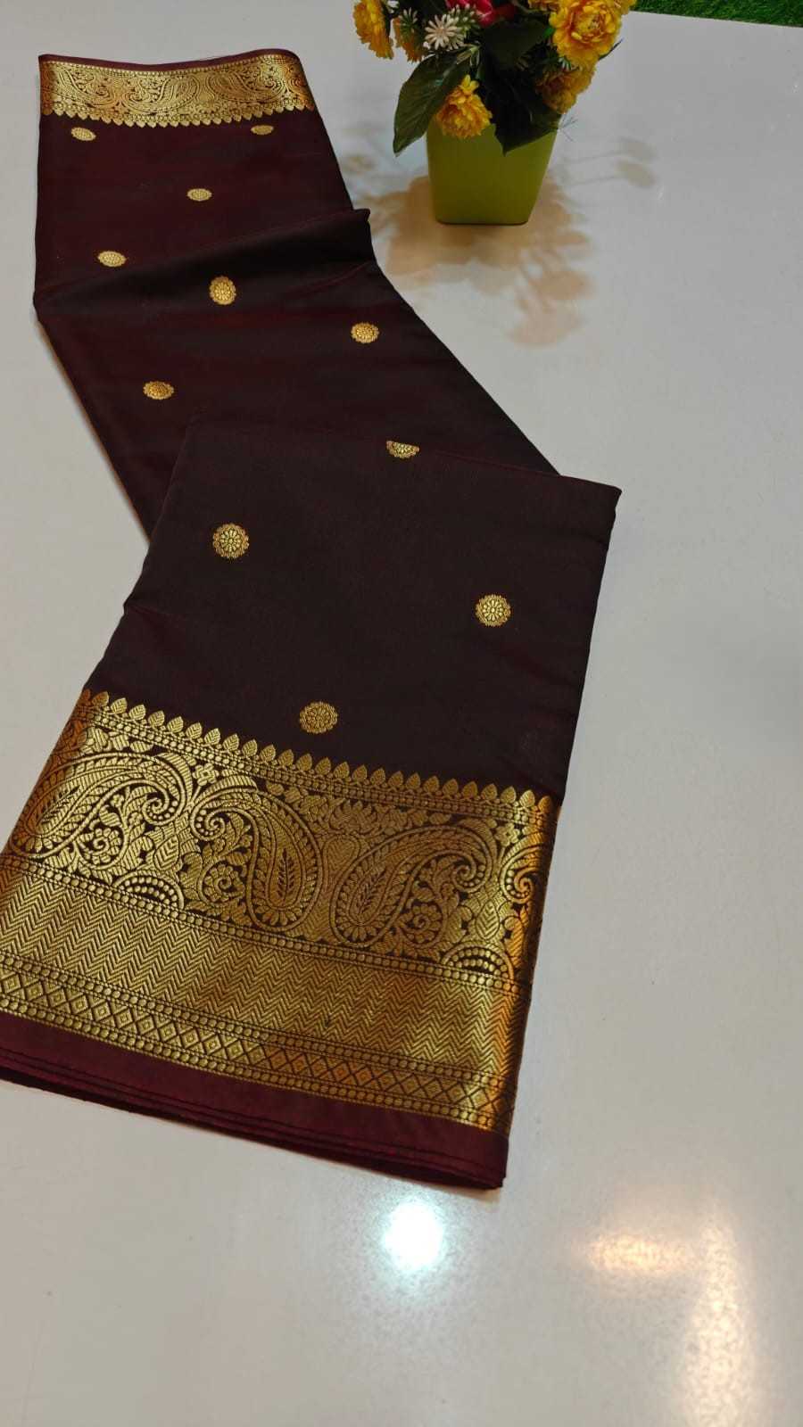 Pallu Banarasi Soft Silk Butta Saree