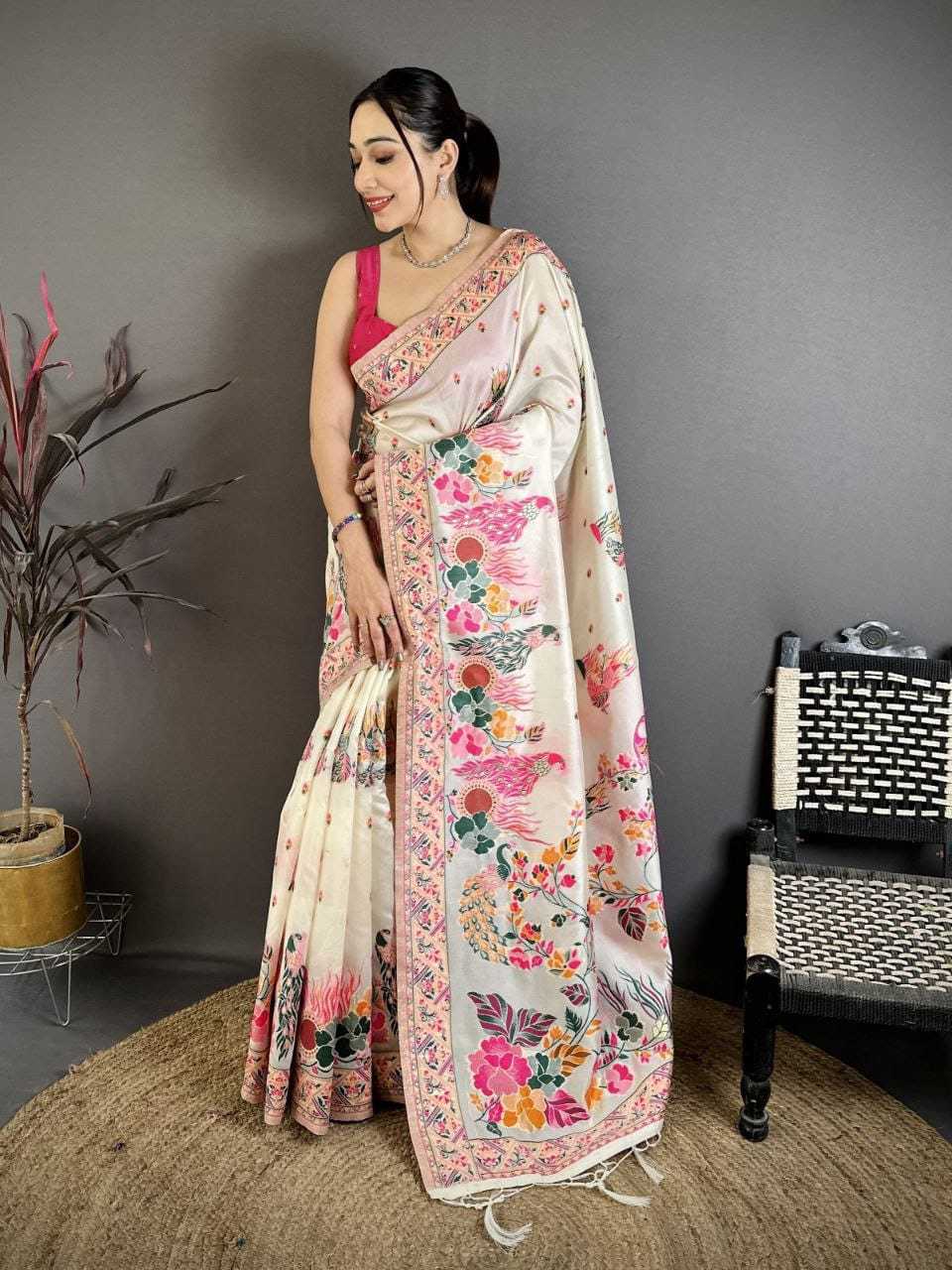 Pashmina Designer Saree JT-138438