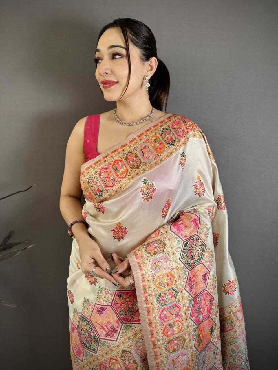 Pashmina Kashmiri Saree