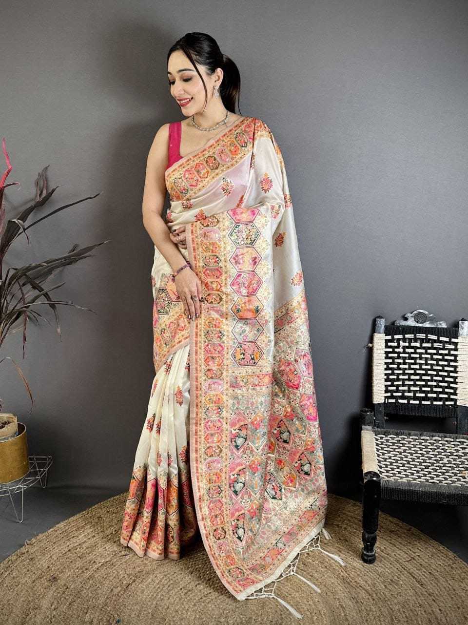 Pashmina Kashmiri Saree