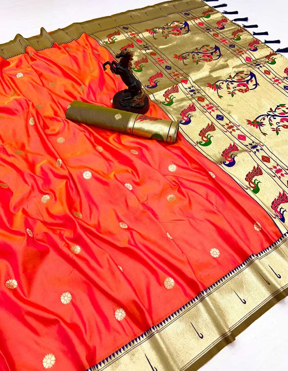 Soft Silk Designer Saree in Gray