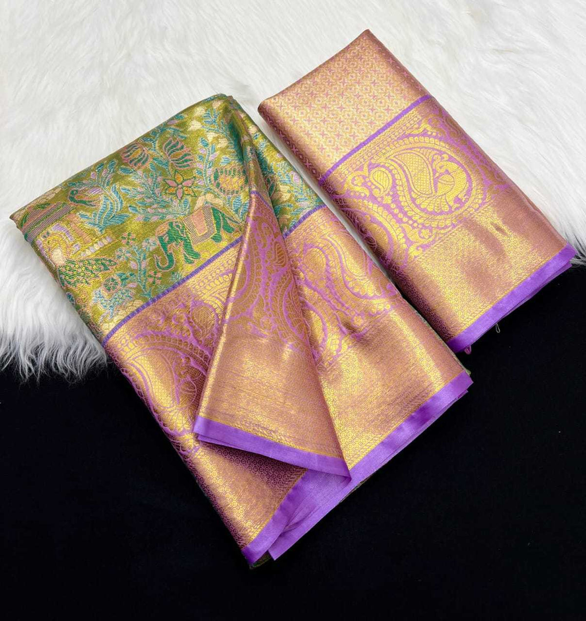 Kanjivaram Silk Embroidered Saree