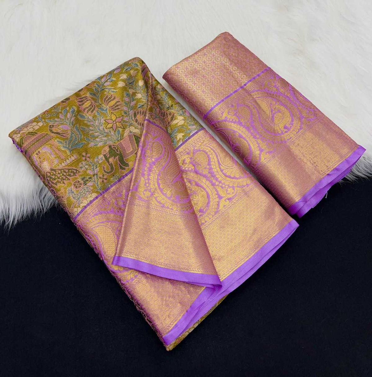 Kanjivaram Silk Embroidered Saree