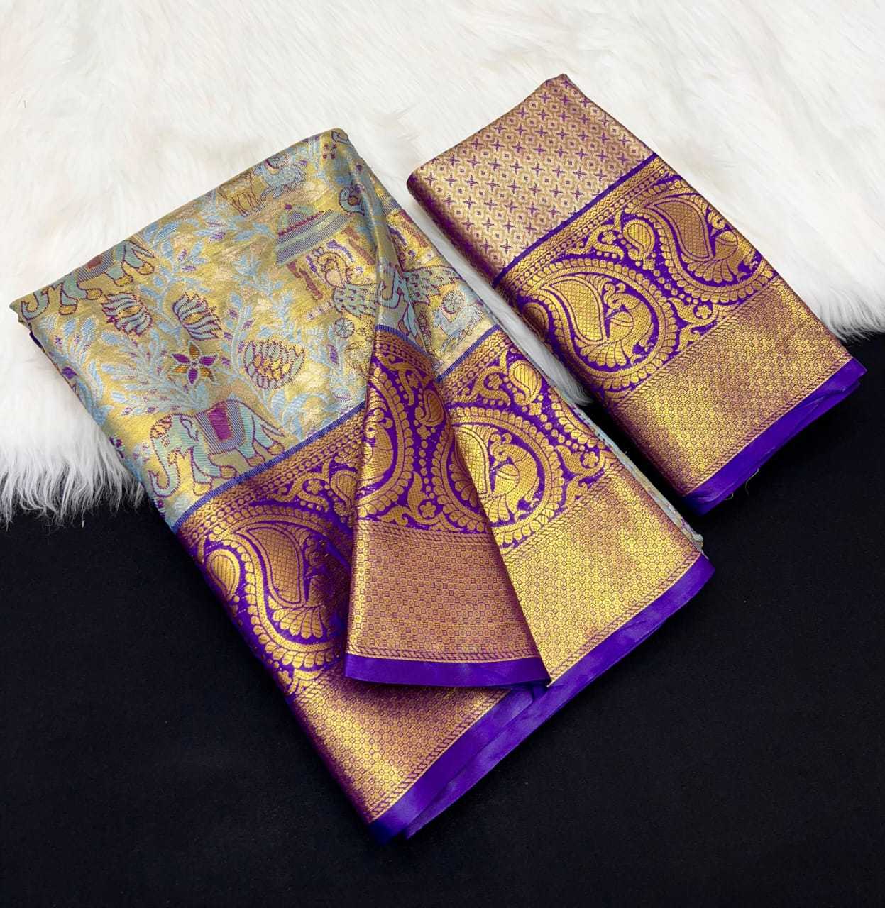 Kanjivaram Silk Embroidered Saree