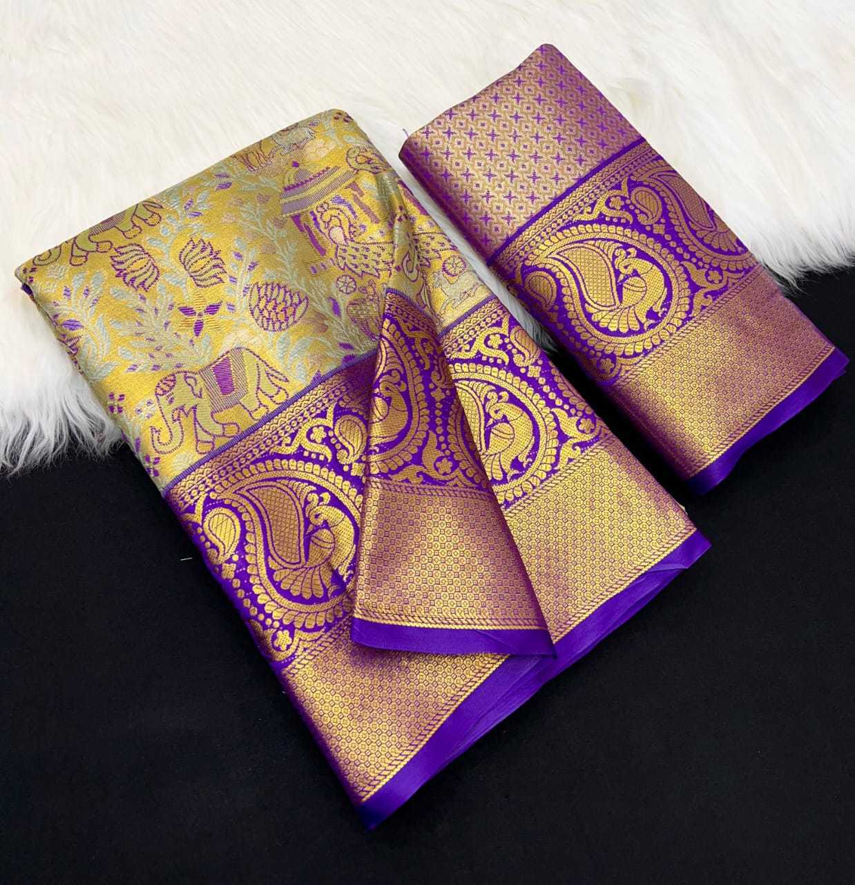 Kanjivaram Silk Embroidered Saree