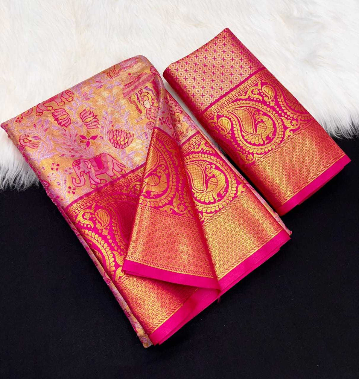 Kanjivaram Silk Embroidered Saree