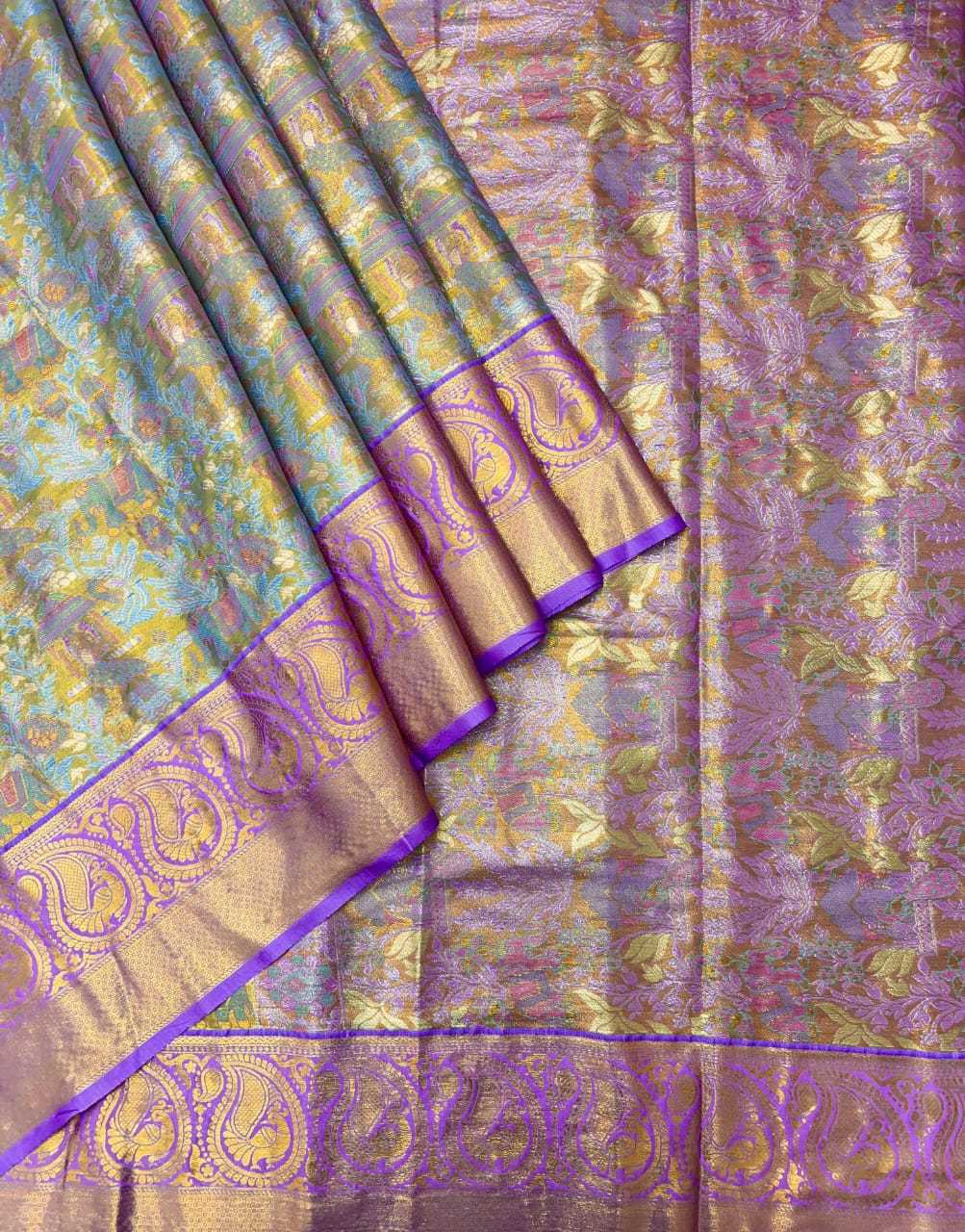 Kanjivaram Silk Embroidered Saree