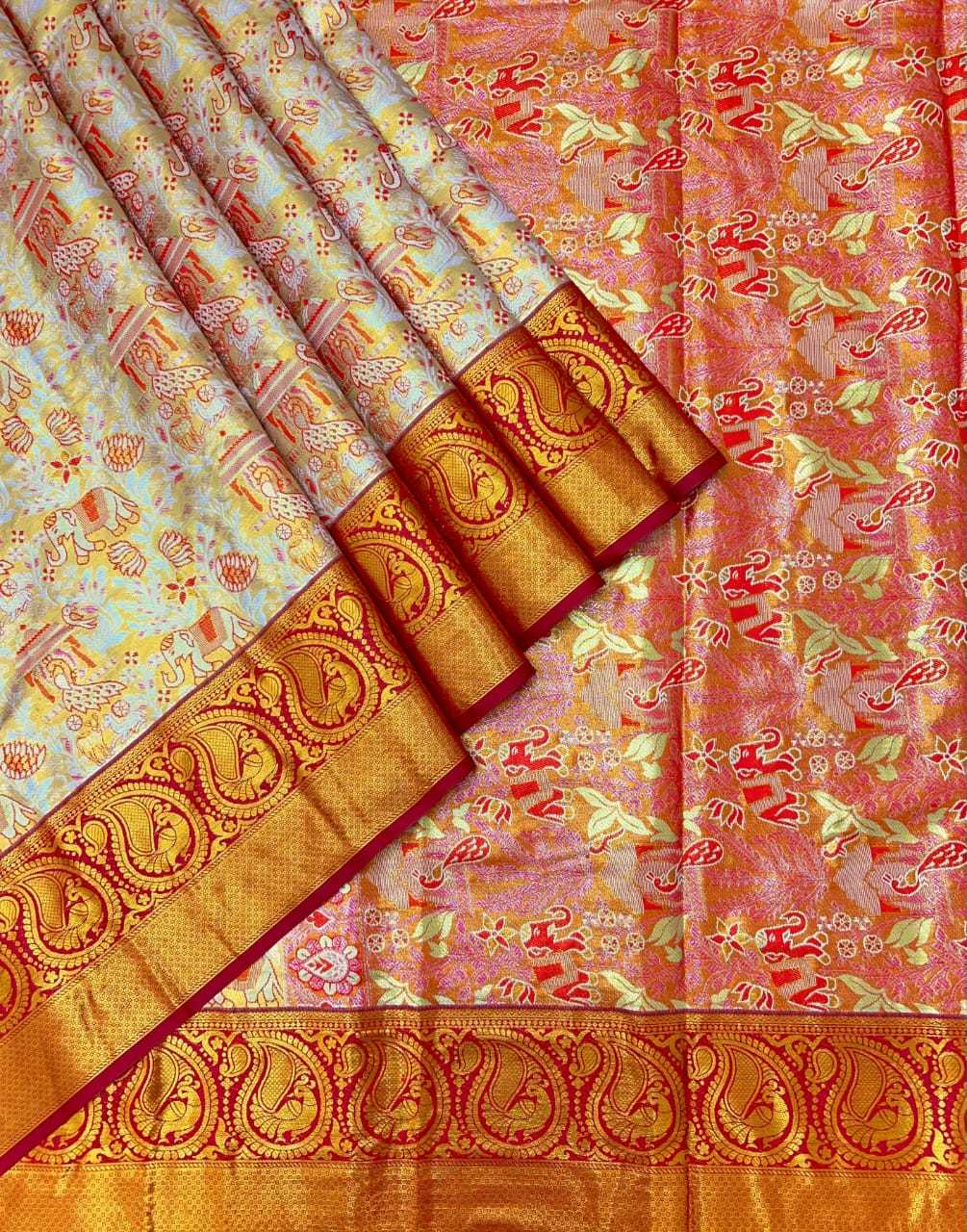 Kanjivaram Silk Embroidered Saree