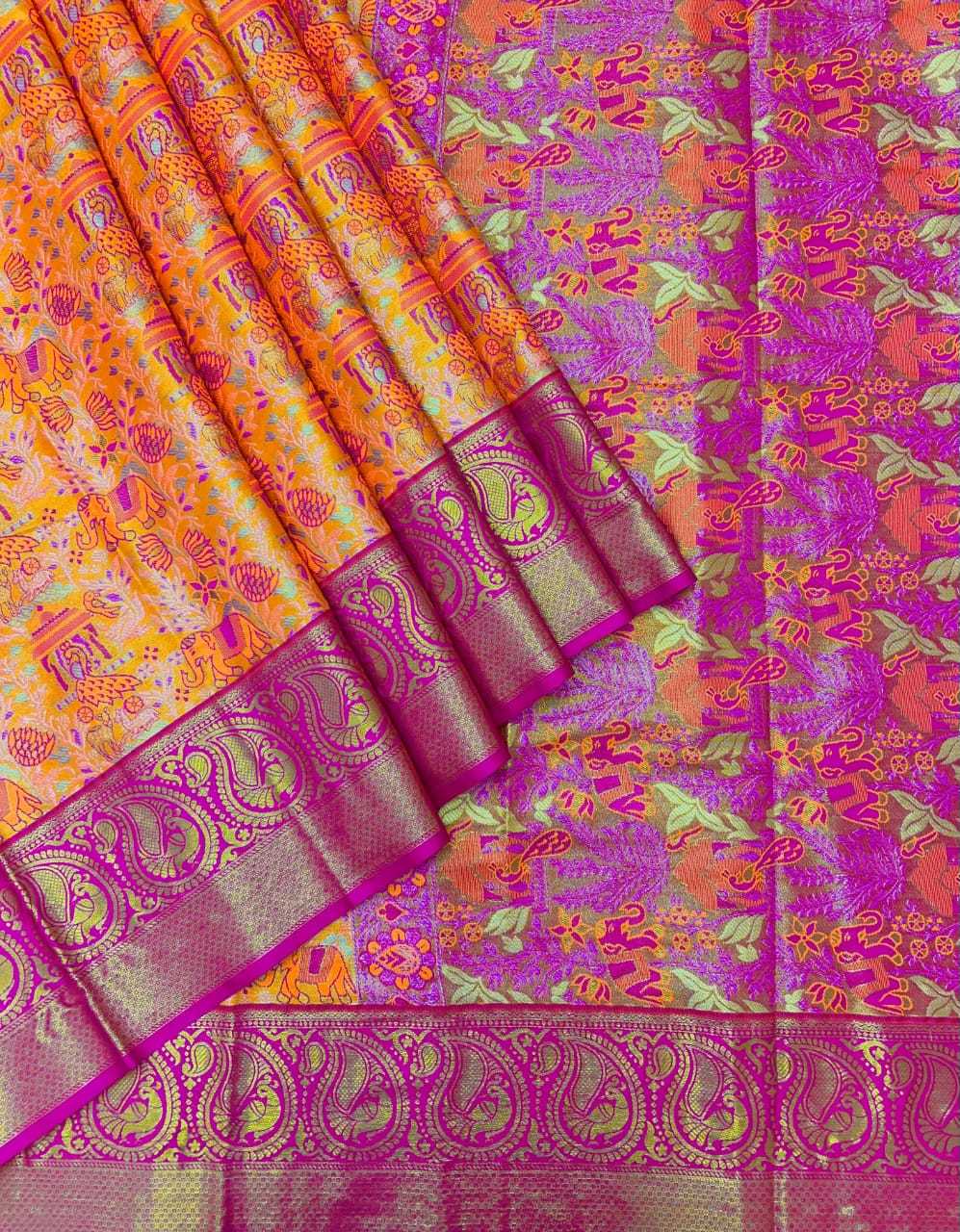 Kanjivaram Silk Embroidered Saree