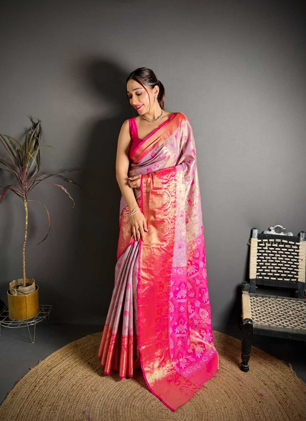 Kanjivaram Silk Tissue Saree