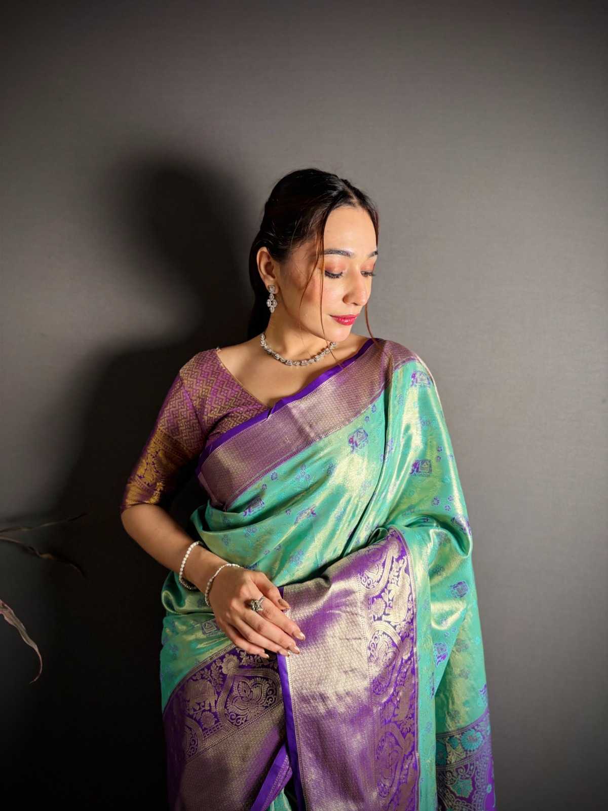 Kanjivaram Silk Tissue Saree